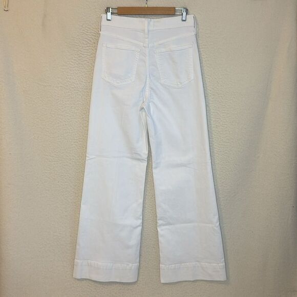 J Crew Wide-leg denim trouser in white Womens Size 27 - Picture 3 of 12